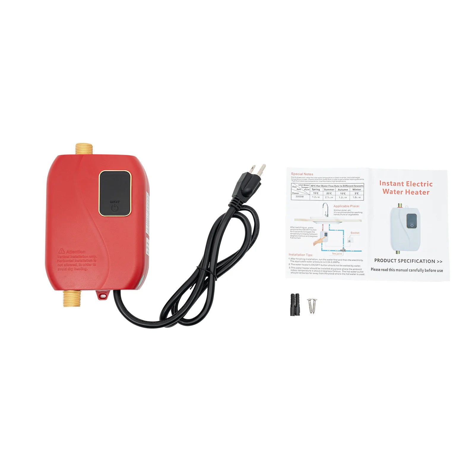 3000W Mini Water Heater Fast Thermal 110V