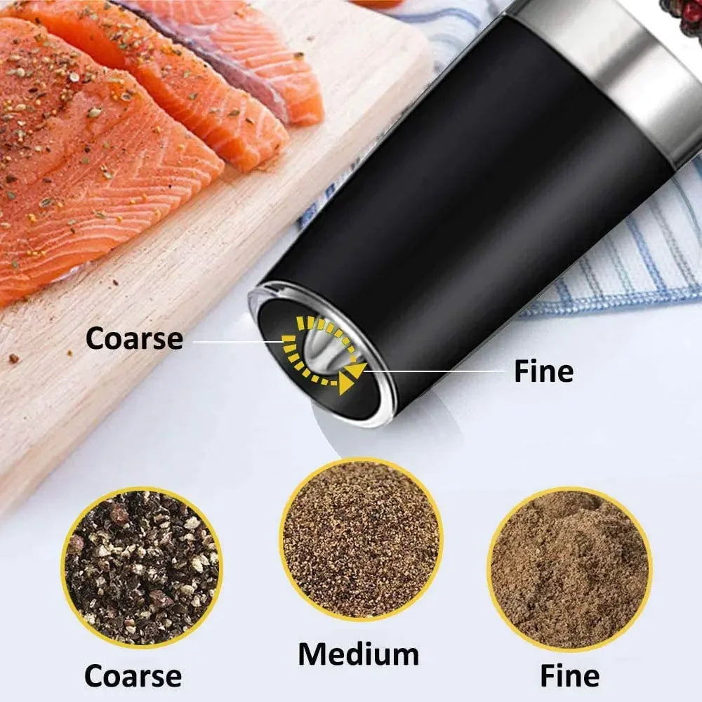 Electric Salt Pepper Grinder with LED Light