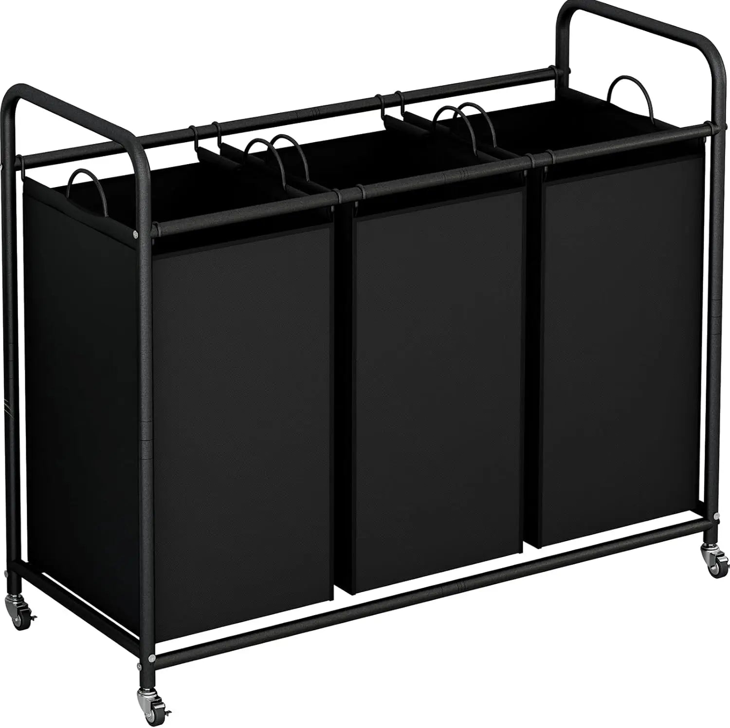 3-Bag Laundry Hamper Sorter Cart