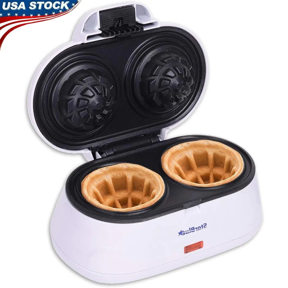 Double Waffle Bowl Maker Non Stick